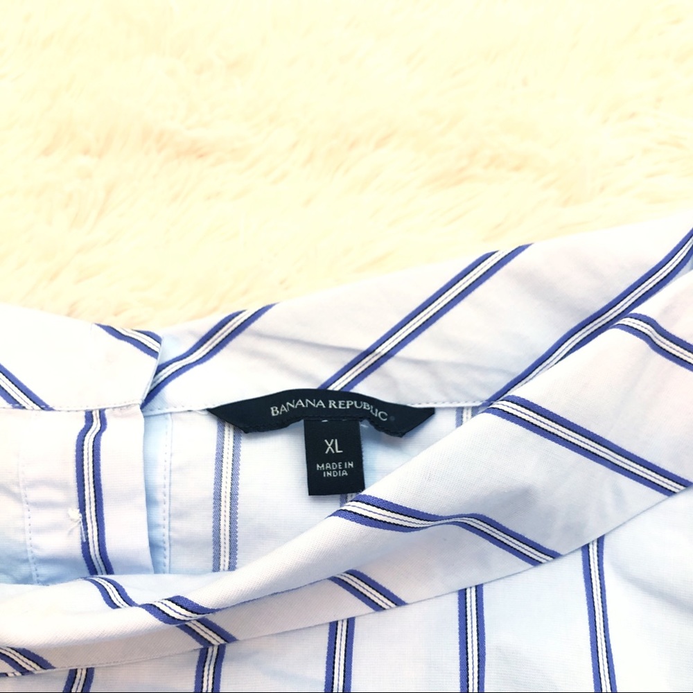 Banana Republic Striped Blouse W/ Sash tie - Picture 3 of 6